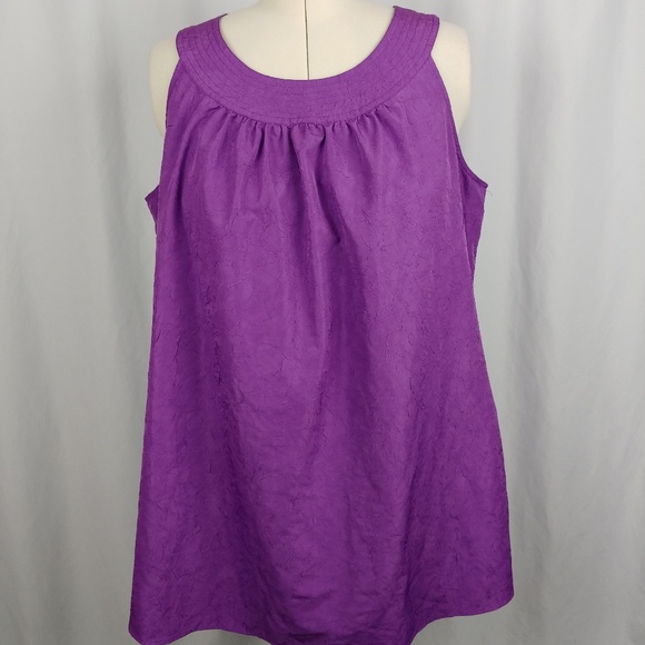 Lane Bryant Tops - Lane Bryant Tank Top Purple Pockets Plus 24
